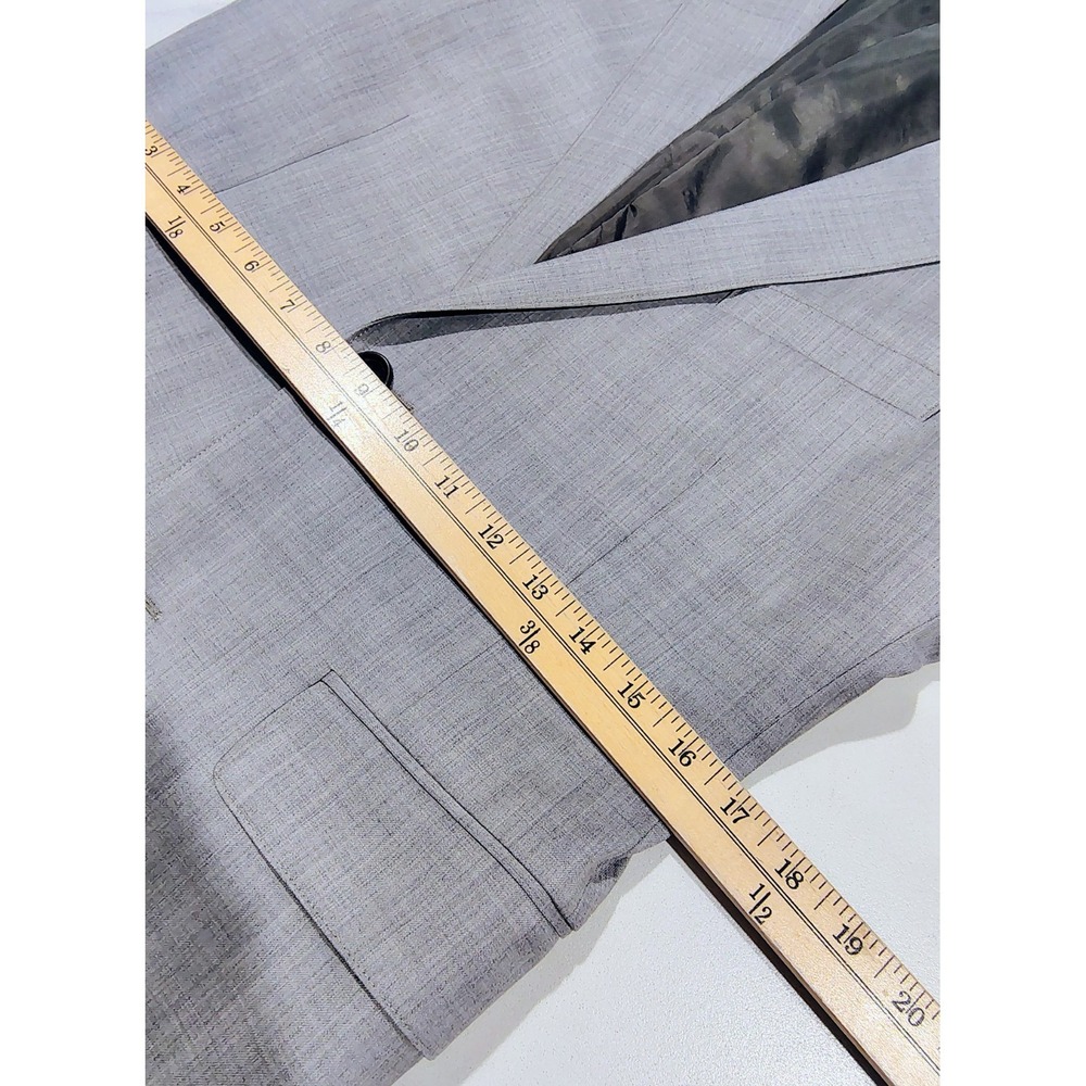 Bonobos Blazer Mens 38S Gray Wool Blend SLIM Fit Jacket Sport Coat - Picture 9 of 14
